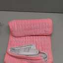 Deepsoon Heating Pad,Electric Heating Pads for Back,Neck,Moist Heating Pad for Abdomen Shoulder Knee Legs,Dry/Moist Heat&Auto Shut Off,Mother's Day Birthday for Men and Women,BabyPink,24x12 Inch