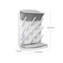 Ubbi Vertical Baby Bottle Drying Rack, Space Saving Countertop Drying Rack Baby Organizer, Gray