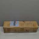 Black Walnut Wood Curtain Rods for Windows 66 to 120 1" Diameter Heavy Duty Window Curtain Rod Adjustable with Handmade Wood Grain Design for Living Room Bedroom Kitchen Farmhouse Outdoor