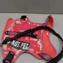 Tactical Dog Harness with Leash for Large Dogs, No Pull Adjustable Dog Harness, Reflective K9 Working Pet Vest for Walking, Training (Fuchsia Camo, XL)