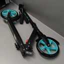 Kick Scooter for Ages 6+,Kid, Teens & Adults. Max Load 240 LBS. Foldable, Lightweight, 8IN Big Wheels for Kids, Teen and Adults, 4 Adjustable Levels. Bearing ABEC9 (Aquas)
