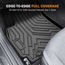 KUST Floor Mats Set for 2026 Hyundai Palisade 7/8 Seats (Gas Only), All Weather Floor Liners & Rear Trunk Mat & Backrest Mat for Palisade Accessories TPE Rubber Car Mats High Edge