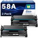 INK4U 58A Toner Cartridge Black Compatible Replacement for 58A CF258A Toner Cartridge 58X CF258X for LaserJet Pro M404dn M404dw M404n, MFP M428fdw M428dw M428fdn Printer (Black 2-Pack)