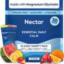 Nectar Calm Magnesium and Ashwagandha Drink Mix - Sugar Free Cortisol Reducer* & Sleep Aid - with Vitamin D, L-Theanine, Electrolytes - Deep Sleep, Relax, Focus & Calm (Variety 30 Sticks) (EXP 01//28)