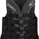O'Neill Men's Superlite USCG Life Vest (Black/Black/Smoke:White, S)