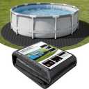 LXKCKJ 15FT Round Pool Pads for Above Ground Pool, Protects Pool Liner, Heavy Duty Puncture Resistant Fabric Pool Mats for Pool Bottom - Prevents Punctures - Weed Barrier - Extends Liner Life