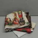 Hlonon Christmas Decorations Christmas Pillow Covers 18 x 18 Inches Set of 4 - Xmas Series Cushion Pillow Cover Custom Zippered Square Pillowcase