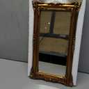 Gold Vintage Mirror 8x14 Inch, Antique Ornate Decorative Mirror for Desk & Wall, Small Vanity Mirror for Makeup Wall Decor, Antique Gold