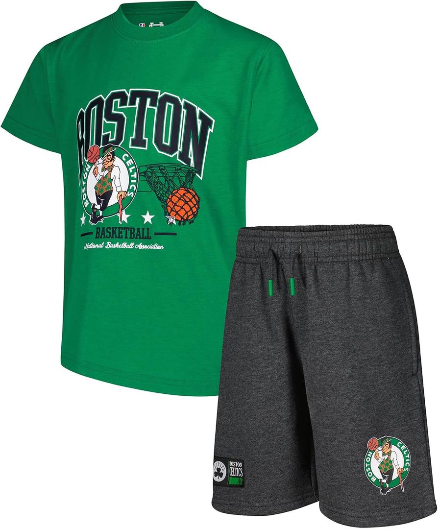 Ultra Game Boys NBA Official Super Soft T-Shirt & Basketball Shorts Set, Size 8