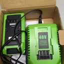 ANTRobut Replacement for Greenworks 40V Battery and Charger 29482 Compatible with 40V Greenworks Battery 29472 29462 6.5Ah