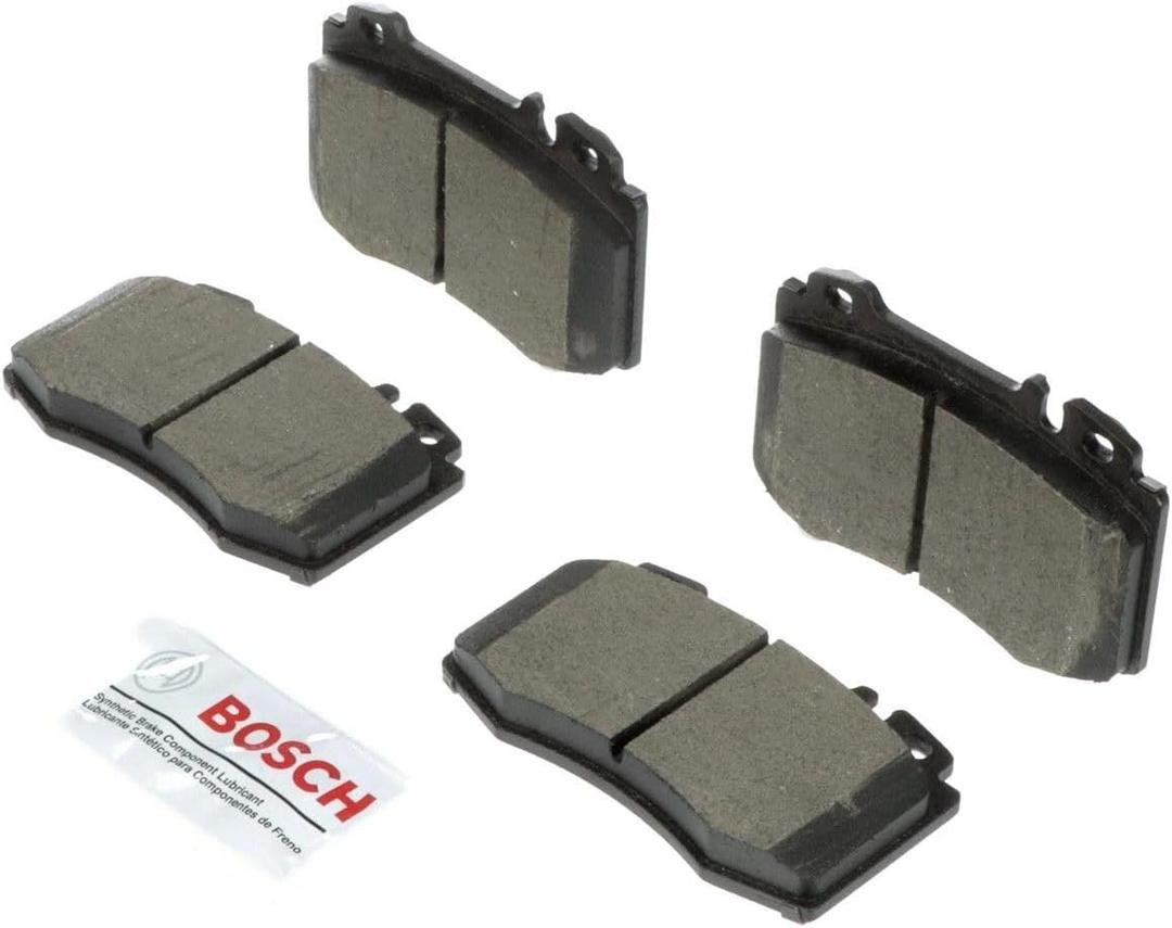 BOSCH BC847C QuietCast Premium Ceramic Disc Brake Pad Set- Compatible with Select Mercedes-Benz C230, C240, C32, C320, C350, C55, CL600, CLK500, CLK55, CLK550, CLS550, E350, E500, S350, S430; FRONT