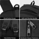 BIKROD Backpack for Men and Women, School Backpacks for Teen Boys Girls, Water Resistant Sturdy Anti Theft Travel Laptop Backpack, Black Student Bookbag Fits 15.6 Inch Laptop, Gifts