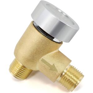 RV Vacuum Breaker Check Valve, Replace Leaking Vacuum Breaker on Black Tank Check Valve for RV Camper Trailer Flusher, 571-VAC-CHK-A Brass Breaker to Improve Freshwater