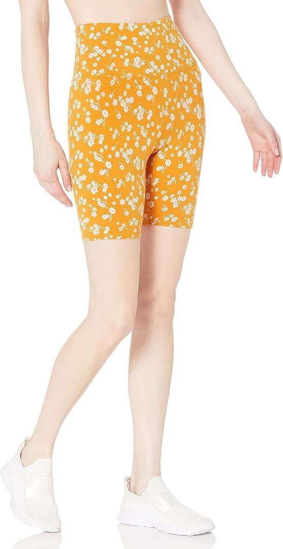 The Bryn 7in Lifestyle Biker Short (XX-Large, Goldenrod Poppy)