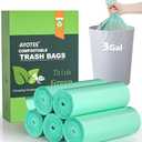 Compost Bags 3 Gallon 125 Packs,AYOTEE Compostable Trash Bags 3 Gallon, Small Biodegradable Trash Bags