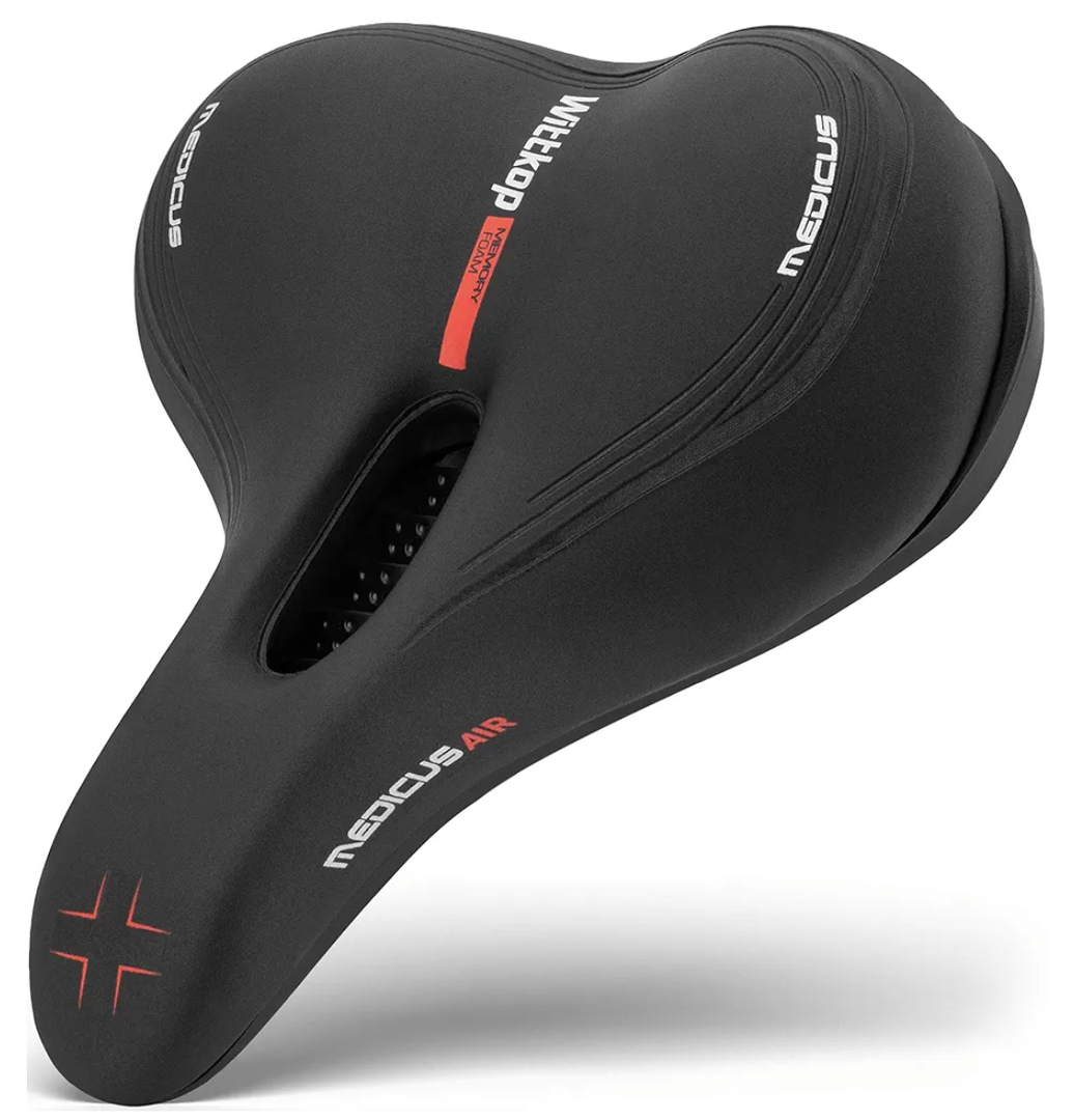 Wittkop Bike Seat I Bicycle Seat for Men and Women, Waterproof Bike Saddle with Innovative 5-Zone-Concept I Exercise Bike Seat for BMX, MTB & Road