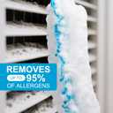 Kefanta Duster Heavy Duty Dusting Kit,5.5 ft Long Extendable Handle with 12 Disposable Microfiber Duster Refills for Home Cleaning, Ceiling,Fan, Blind,Window |Traps 5X More Dust Than Feather Dusters