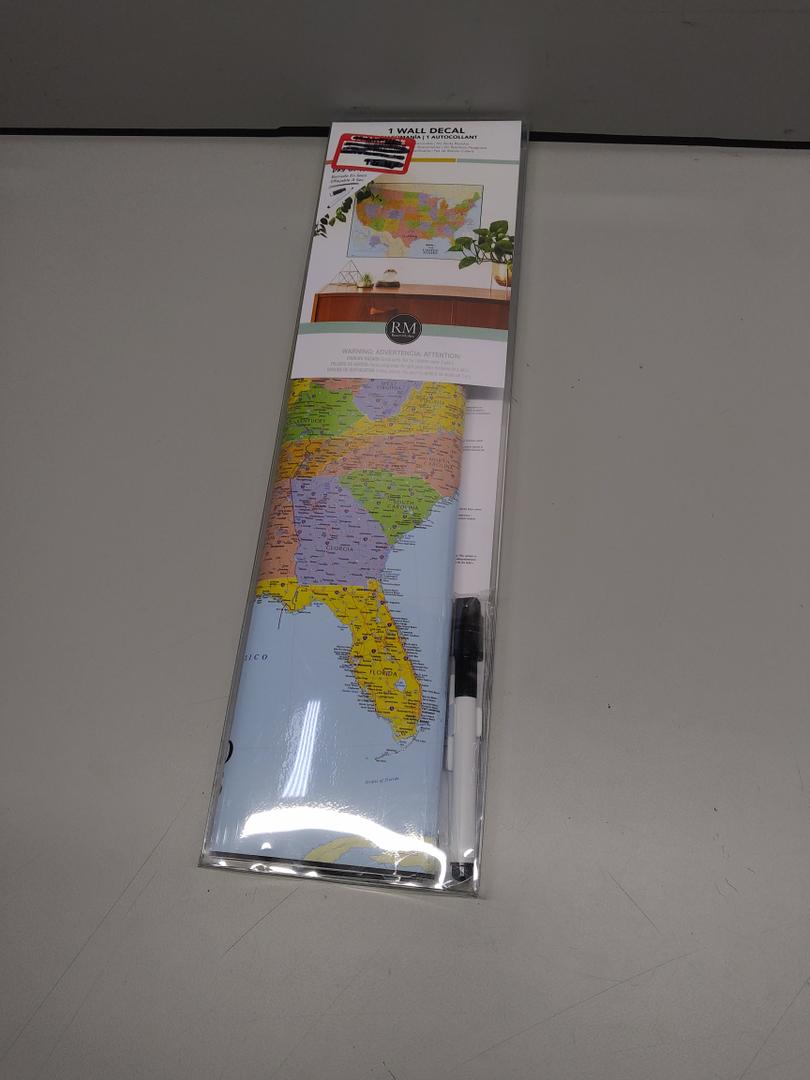 RM Dry US Map Wall