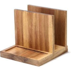 Napkin salt pepper holder Wooden Napkin Holder for Salt and Pepper Shakers Caddy,Suitable for Kitchen, Restaurant, Bar, Office, Parties, Home Décor