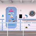 4 x 36 Pcs Birthday Cruise Door Magnet Decorations Funny Cruise Ship Essentials Reusable Cruise Ship Door Magnets Magnetic for Happy Birthday Cabin Door Ship Car Carnival Decorations