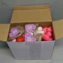 Jerify 48 Pcs 2 Inch Valentines Ducks for Kids Classroom Exchange Gifts Valentine's Day Rubber Ducks with Gifts Cards Mini Heart Rubber Duckies Valentines Party Favors Toys, 6 Styles (Pastel)