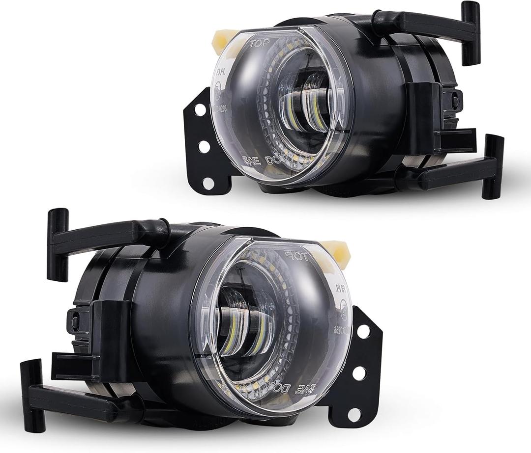 LED Fog Lights for BMW 3/5/6 Series & X3 (2003-2011) - Direct Fit E46/ E90/ E91/ E60/ E61/ E63/ E64/ E83 Models with M-Sport Bumper, Fog Lamps Replacement