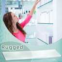 Leinuosen Medicine Shelves Acrylic Medicine Cabinet Replacement Shelves Suitable for Bathroom Living Room Kitchen Wall Mounted and Hanging Cabinet(13.75 Inch,Clear,4 Pcs)