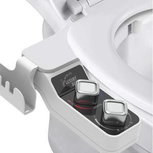 Hot and Cold Bidet Attachment for Toilet, Non-Electric Self Cleaning Dual Nozzle(Frontal/Rear Wash) for Bidet Toilet Seat, Adjustable Water Pressure, Extra Phone Holder Hot and Cold Bidet Attachment for Toilet, Non-Electric Self Cleaning Dual Nozzle(Frontal/Rear Wash) for Bidet Toilet Seat, Adjustable Water Pressure, Extra Phone Holder