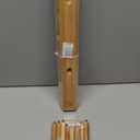 2 Pack Small Vertical Coat Rack Wall Mount, Bamboo Coats Hooks Clothes Holder Hanger for Wall Coat Hat Jacket Clothing Bathroom Robes Entryway(Natural)