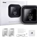 Cat Litter Deodorizer 99% Odor Removal, Air Purifier for Pets, Strong Odor Eliminator for Litter Box, Toilet, Closet, Cabinet, Shoe, Garage (Black)