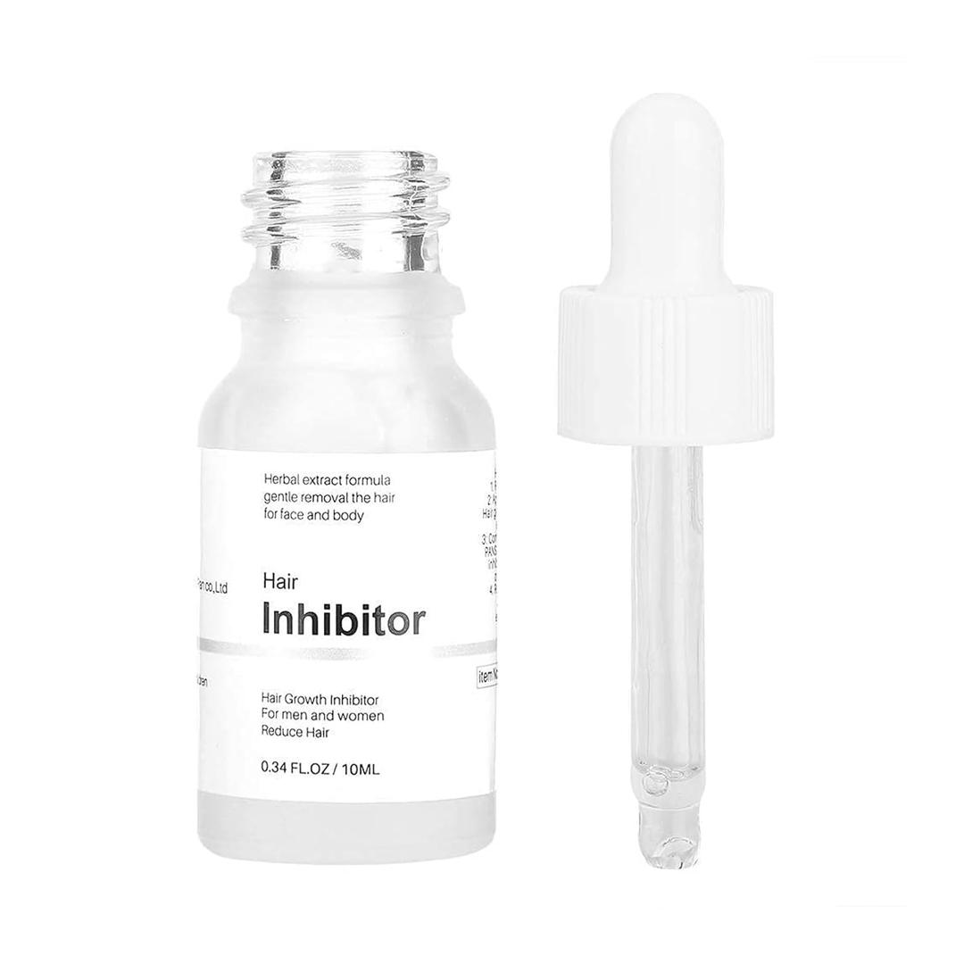Mild Hair Growth Inhibitor Serum, Moisturizing Permanent Hair Inhibitor Serum Natural Plant Extract Mild Soothing Stop Hair Growth for Face/Arm/Legs Body Bikini, Lotion, Natural Plant Extract, Unisex