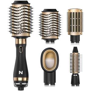 Natrial Hair Dryer Brush Blow Dryer Brush in One for Drying and Straightening, Volumizer Multi-Styler for All Hair Types, Frizz-Free Blowout Brush for Salon Quality