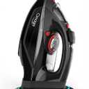 OMAIGA Cordless Iron for Clothes, 1500W Steam Iron with Non-Stick Ceramic Soleplate, Auto Shut Off, Self-Clean, Burst of Steam, Anti-calc, 3 Temperature Settings, 11.84oz Water Tank, Black