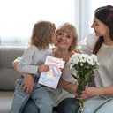 3 x Valentine's Day Cards Gifts for Granddaughter, Cute Valentines Day Card Gift from Grandma Grandpa. (V2518)