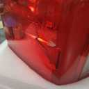 OE Style Full LED Tail Lights; Chrome Housing; Red Clear Lens; Driver Side