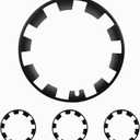 Rim Protectors for 2025-2026 Tesla Model Y Juniper - 4PCS 20" Helix Wheel Rim Covers, Anti-Curb Rash Protective Ring, Matte Black Model Y Accessories