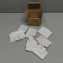 Labels for Storage Bins | Metal Storage Bin Clips (2.5 x 3.5) - Set of 8 Basket Clip On Tags for Storage Bins w/Non-Slip Grip Pads & Dry Erase Marker - Removable Bin Labels for Storage Baskets