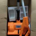 Cordless Snow Shovel 13", 48V 600W, 2×4.0Ah Batteries & Quick Charger, 12" Width 8" Depth, 25FT Throw Electric Snow Blower with Directional Plate & Adjustable Handle for Driveways & Sidewalks(Orange)