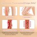 2 Pairs Medical Compression Pantyhose for Women, 20-30mmHg Graduated Support Tight Pants, Opaque Footless (Beige*1+Black*1)