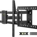 USX MOUNT Heavy Duty for 37-90 inch Large Full Motion TV Wall Mount, Up to 150lbs & 24" Wood Studs, Wall Mount TV Bracket with Smooth Swivel, Tilt, Extension, Max VESA 600x400mm