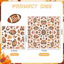 2 x 100 Pcs Fall Football Disposable Paper Luncheon Napkin 6.5 Inch