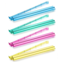 Mahjong Racks with Pushers,4 Colors Acrylic American Majiang Tile Racks,Imports Modern Mahjong Racks with Built-in Pushers- Set of 4