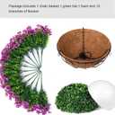 HyeFlora Artificial Fake Hanging Plants Flowers Basket for Outdoor Outside Porch Spring Decoration, Faux Silk Purple Daisy Realistic UV Resistant in Planter for Home Patio Balcony Garden Yard