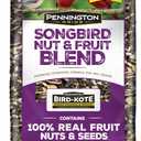 Pennington Pride Songbird Nut & Fruit Blend, Wild Bird Seed for Outside Feeders, Advanced Nutrition Formula for Health, Bird Food, 10-lb. Bag (EXP 08/26/26)