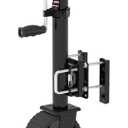 8-inch Wheel Trailer Jack, 13" Vertical Movement, 2000 lbs, for RV, Boat, Trailer and More, Black