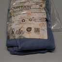 MYSKY HOME 72 Inches Long Semi Sheer Curtains Light Filtering Window Drapes Blue Door Curtains for Closet Doorways, Short Curtain Panels Elegant Look for Classroom/Guestroom, 50" x 72", 2 Pcs (Dusty Blue-new)