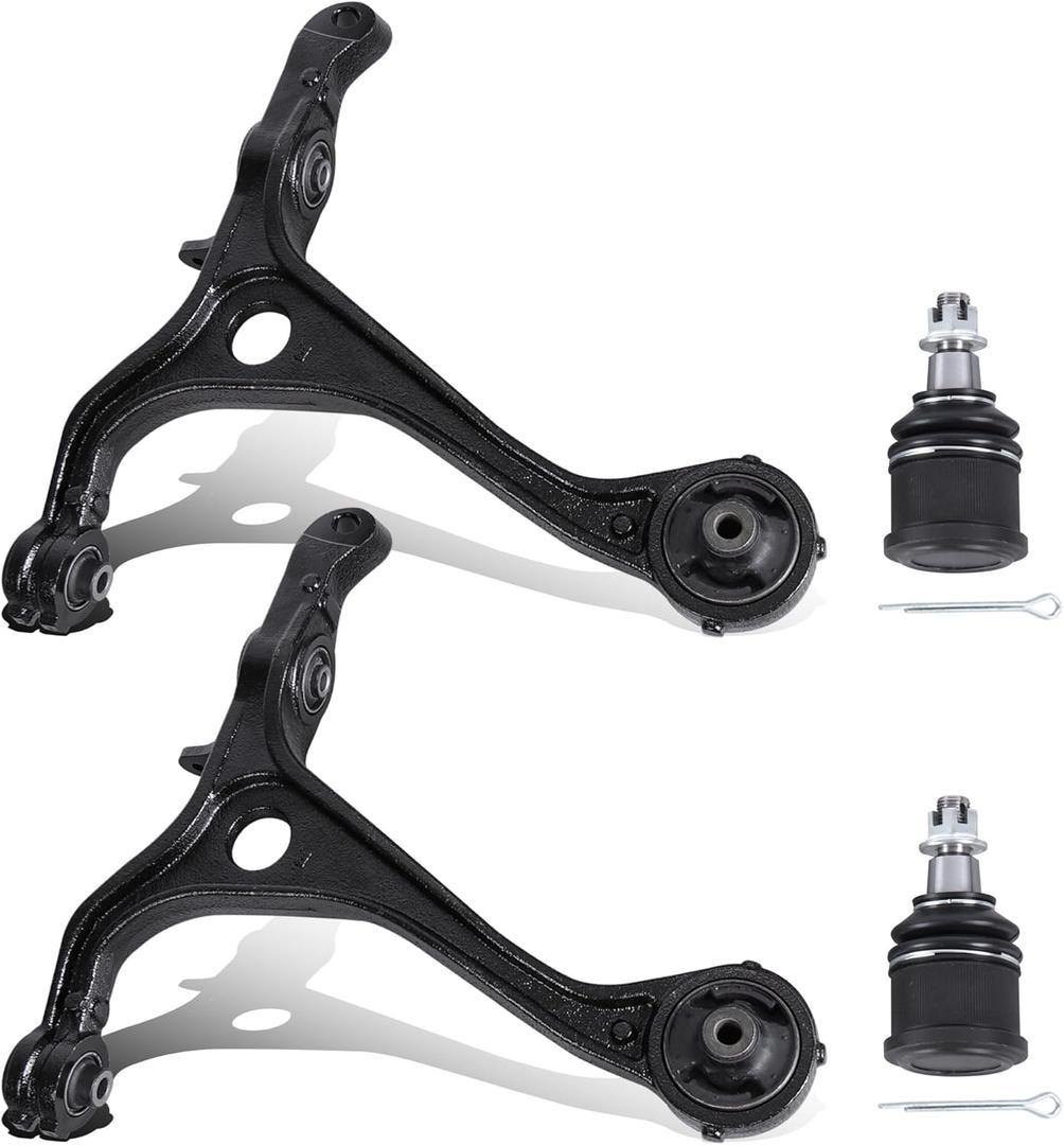 4PCS Front Lower Control Arm Ball Joint Assembly Compatible With 2004-2008 Acura TSX Compatible With 2003-2007 Honda Accord K640289 K640290