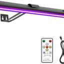 Onforu Black Light for Blacklight Tapestry,15'' Rechargeable Blacklight Picture Light with Remote, 4000mAh Black Light Bar for  Poster, Glow in The Dark Party, Bedroom Decor, Party, 2 Pack