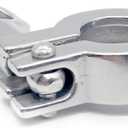 TC 0.5-0.75" Tri Clamp Stainless Steel 304 Heavy Duty Sanitary Clover with Silicone Gasket (2 Pack)