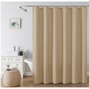 OVZME Zora Solid Taupe Shower Curtain for Bathroom, Fabric Shower Curtain- Soft Cloth & Hotel Spa Quality, Water Repellent, Machine Washable Shower Curtain Set with 12 Hooks, Grommets Top, 72Wx72L